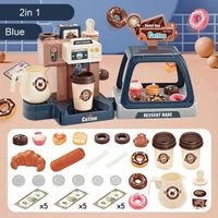 Jeux d'imitation : Cuisine Enfants Jouets Simulation de Machine à cafés Pain Café Gâteau Boite dinette pour Filles