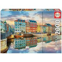 Puzzle 2000 pièces EDUCA - Port de Copenhague