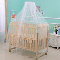 Moustiquaire de lit respirante pour bébé - HURRISE - Blanc - Anti-moustique - Décoration chambre bébé