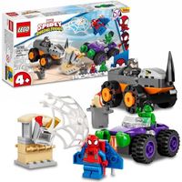 LEGO® 10782 Marvel Spidey et Ses Amis Extraordinaires Le Combat Des Camions, Hulk contre le Rhino, Jouet Enfants +4 Ans