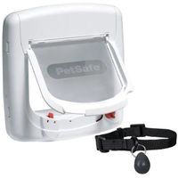 PetSafe - Porte Magnétique Deluxe Staywell pour Chat avec Système de Verrouillage à 4 positions - Collier avec clé magnétique