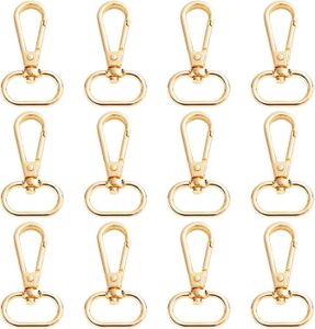 6 Pcs Mousqueton Anneau D Boucle Ressort Métal Fermoirs