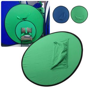 FOND DE STUDIO toile de fond bleu vert cran Pliable 2 en 1 à Fond