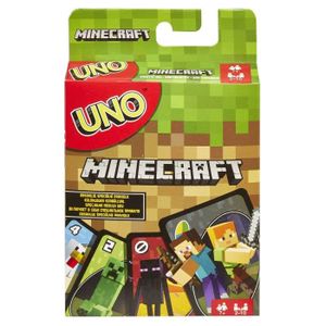 Jeux de Société,Mattel jeux UNO Minecraft jeu de carte famille drôle  multijoueur jeu de société Poker cartes à - Type Minecraft - Cdiscount Jeux  - Jouets