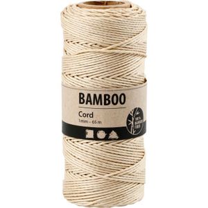 RUBAN CADEAU - BOLDUC Ruban Cadeau - creativ company - Cordon de bambou - 65 m, épaisseur 1
mm Blanc naturel