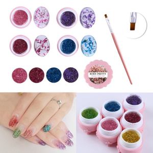 Coffret 4 Boîtes Uv Gel Ongles Fleur Fée Floral Soak Off