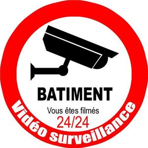 ÉCRAN VIDÉOSURVEILLANCE vidéo surveillance BATIMENT (20cm)