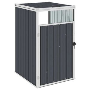 ABRI JARDIN - CHALET Abri de poubelle Lux - Cache-poubelles Ergonomique - Anthracite 72x81x121 cm Acier