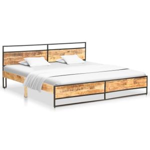 Cadre De Lit En Bois Massif Double Cadre De Lit Simple Base Lit Bois Pin Naturel Tete De Lit Et Lattes Grand Espace Rangement Enfants Adolescents Adultes Meubles Chambre Coucher Blanc Double