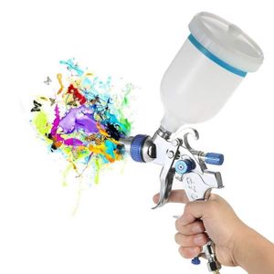 TOOGOO Compresseur DA/érographe de Peinture de 0,3Mm Ensemble Stylo Pulv/érisateur Brosse Air A/érographe de Maquillage Tatouage DOngle de Peinture de Corps DAiguille de Gateau