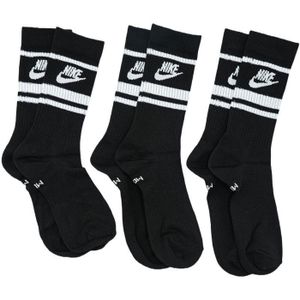 CHAUSSETTES CHAUSSETTES Nike Sportswear Everyday Essential Crew Socks 3 Pairs, Noir, Mixte