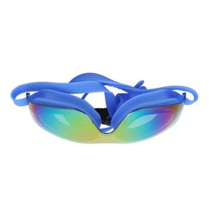 LUNETTES DE NATATION VGEBY lunettes de natation sans fuite Lunettes de natation Anti-buée, sans fuite, en Gel de silice, avec miroir sport plongee Bleu