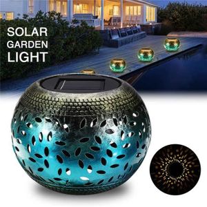 POT LUMINEUX Lampe solaire de jardin Ywei Bocal Pot 11cm - Décoration extérieure/intérieure