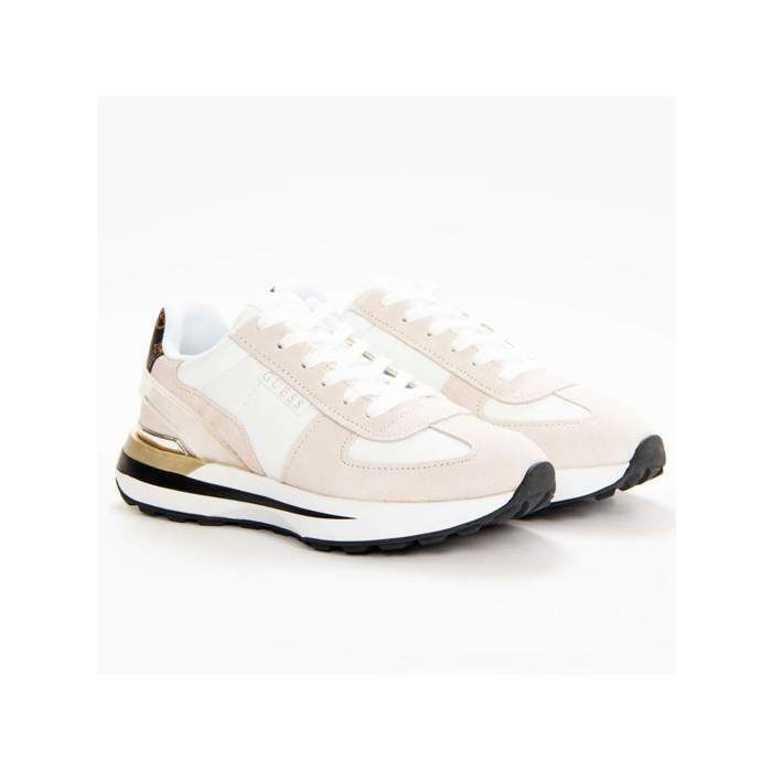 Basket femme Guess Juless blanc et rose. Whipi - Cdiscount Chaussures