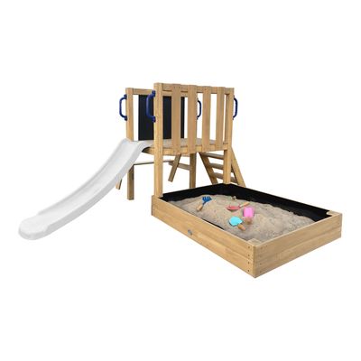 Malik Aire De Jeux En Bois Avec 2 Balançoires, Toboggan Violet/ Aire De Jeux En Bois Avec 2 Balancoires Toboggan Violet Aire De Jeux Exterieur Bac A