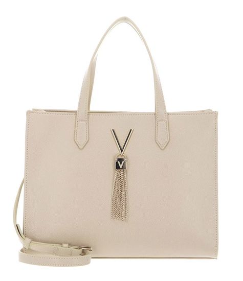 SAC VALENTINO DIVINA Shopping Bag Noir & Or - 100% Polyuréthane - Neuf Avec étiquettes