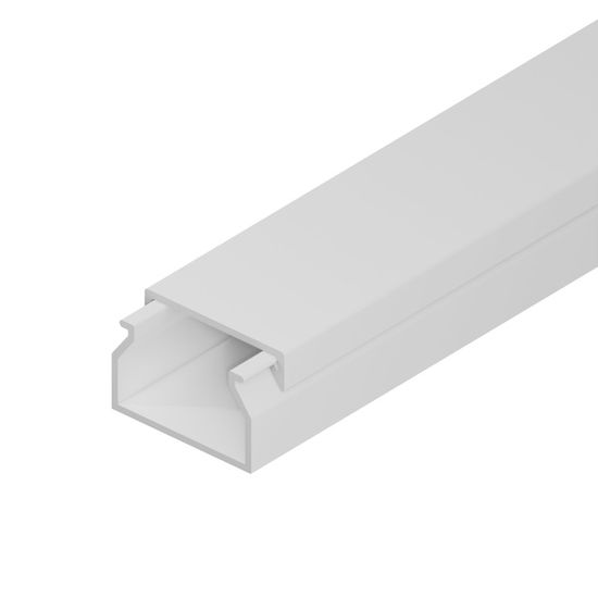 Goulotte électrique PVC Blanc EDO TECHNIC – 2m, 16x16mm, Fixation Vis, Propre Et Nette !