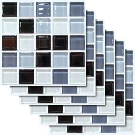 Sticker Mural Carrelage Adhésif Cuisine Salle De Bain - 24 STICKERS CARREAUX DE CIMENT AZULEJOS Alexiano 24stickers10x10cm 86804068