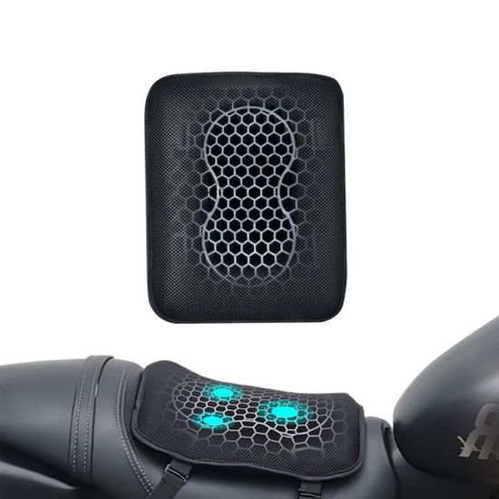 Coussin De Siège Moto En Gel - Nid D'abeille 3D Respirant - Confort Longue Distance