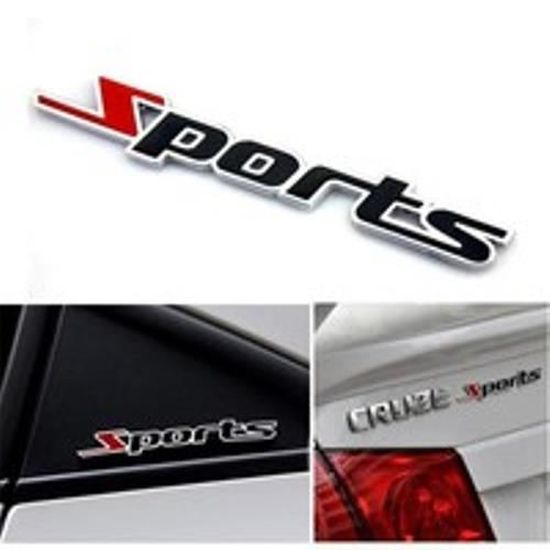 Sport Letter Word Metal 3d Chrome Autocollant De Voiture Embleme Badge Decal Auto Moderne S248 Cdiscount Auto