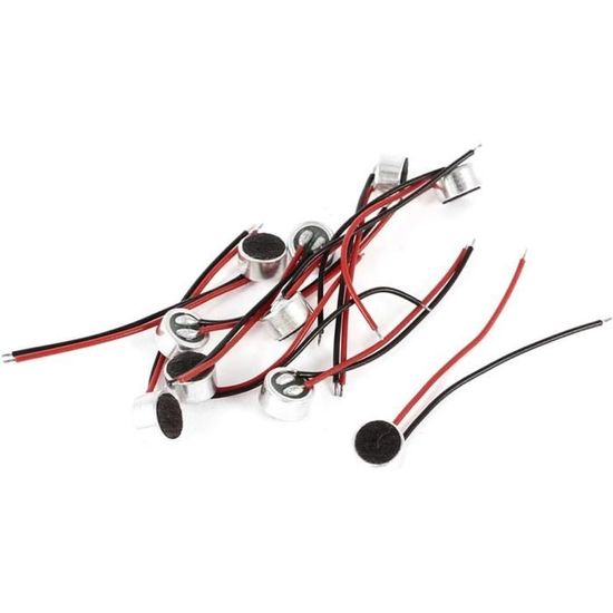 Lot De 5 Microphones électrets Miniatures - Pour Enregistrement, Streaming, Projets électroniques