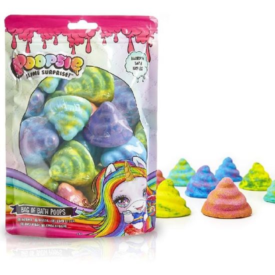 Poopsie Slime Surprise Lot de 10 Bombes De Bain Enfant Licorne Coffret ...