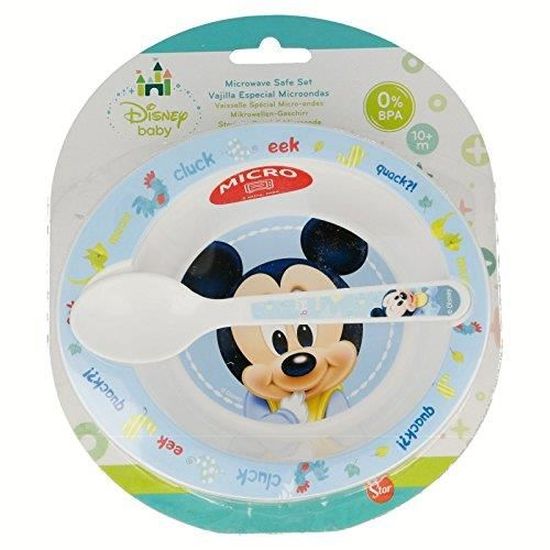 Set Repas Bébé Suavinex 4 Pièces - Assiette, Bol, Tasse, Cuillère, Compatible Lave-vaisselle