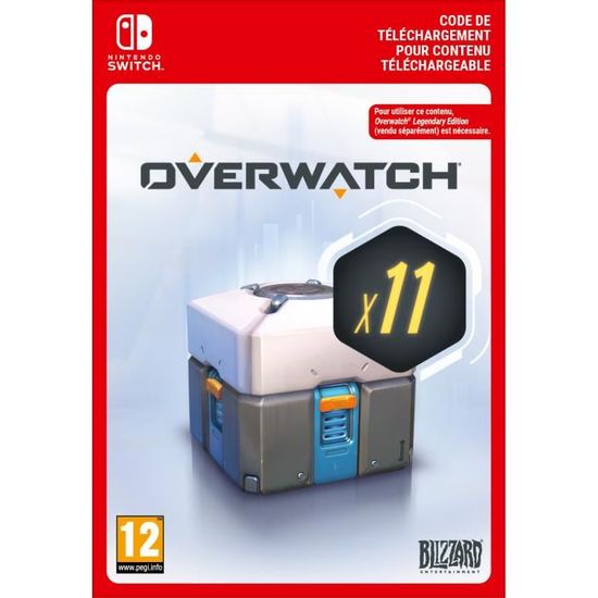 DLC Overwatch - 11 Coffres de Butin - Code de Téléchargement pour Nintendo Switch