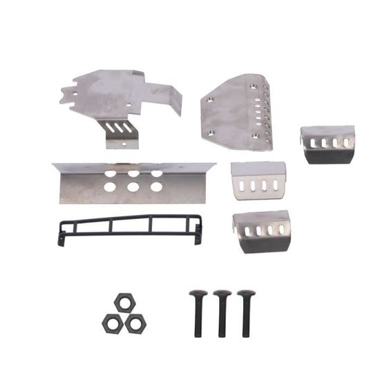 Protection De Châssis En Acier Inoxydable Pour Moto RC Losi 1/4 - Plaque De Blindage Argentée, Neuf