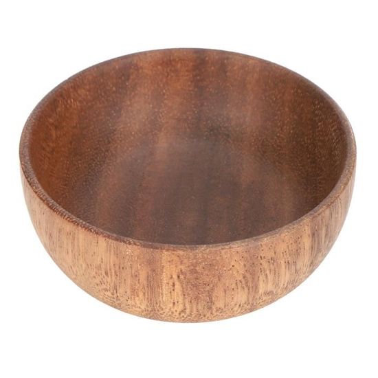 Bol En Bois De Hêtre Naturel – Bol Décoratif 18 Cm Pour Fruits, Noix, Service Apéritif
