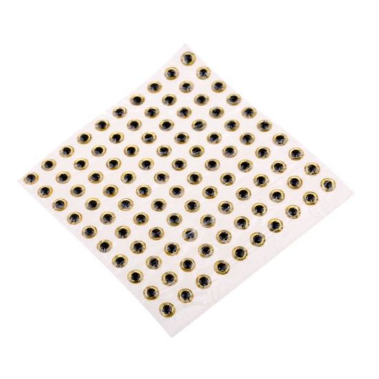 100 Yeux De Leurre De Pêche 3D - 6mm, Ovales Réalistes, Autocollants Pour Appâts Et Mouches