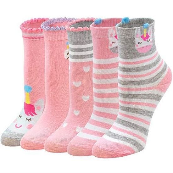Anole Chaussettes pour Nouveau-né et Bébé 6 Paires Socquettes Fille-Garçon avec Coussin en Coton Doux Blanc, 0-3 Mois 