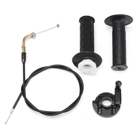 Poignée Accélérateur Twist Grip & Câble Pour Quad ATV 90-125cc - Noir