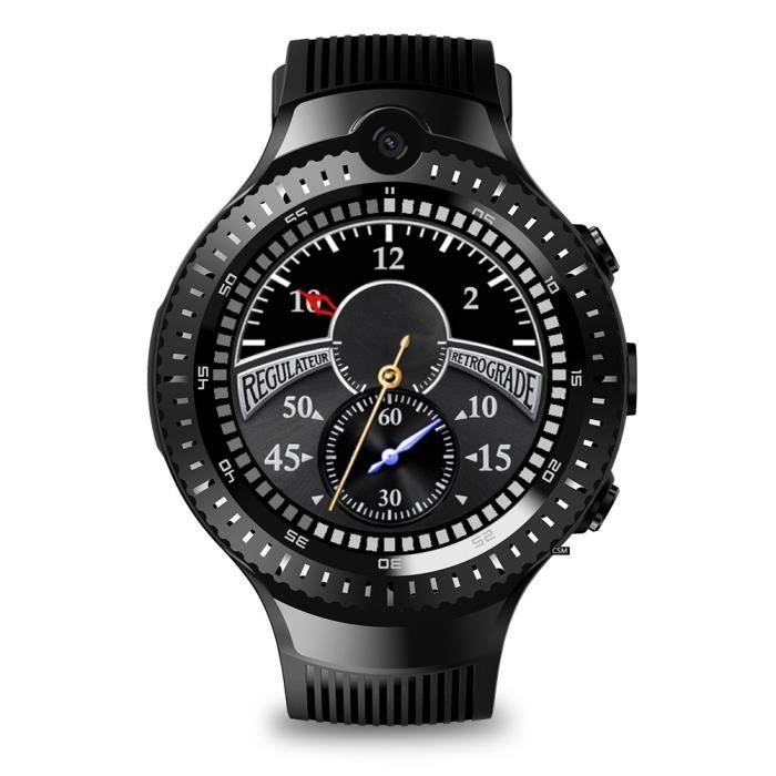 Montre GPS intelligente 1 + 16G Dual 5MP Caméra 4G Sport Bracelet Moniteur de fréquence cardiaque Cadran