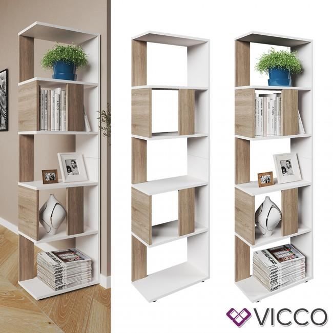 BIBLIOTHEQUE Étagère haute Étagère de rangement NEW • 162,6 x 45 x 23,6 cm (H x B x T)