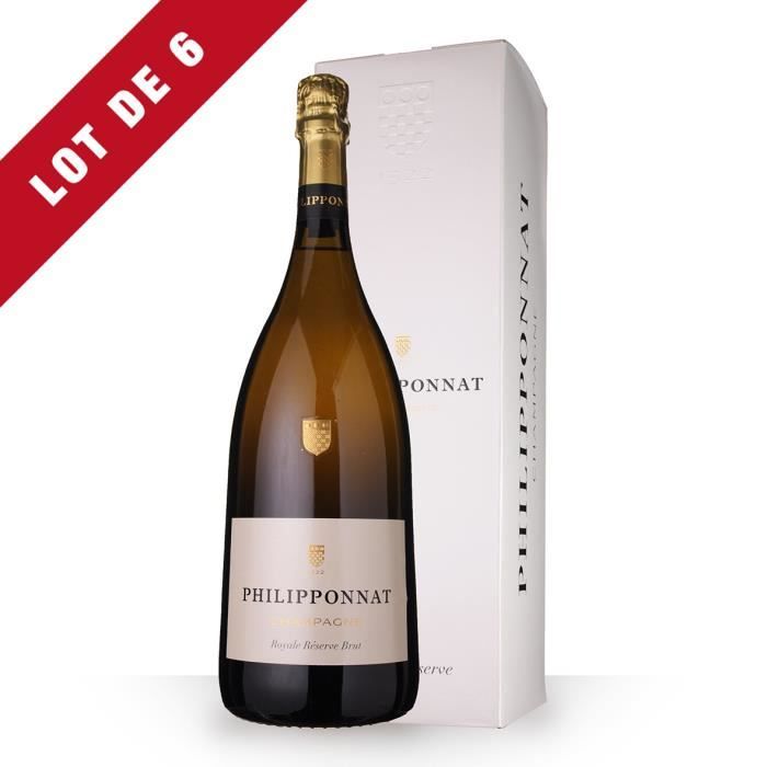 6X Philipponnat Royale Réserve Brut 150cl - Etui - Champagne