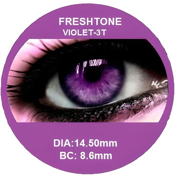 Lentilles de contact de couleur violet