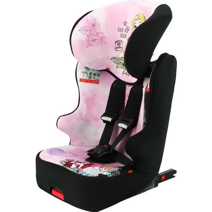 Siège auto isofix RACER groupe 1/2/3 (9-36kg) avec assise inclinable - protection latérale - fabriqué en France - Disney First Princ