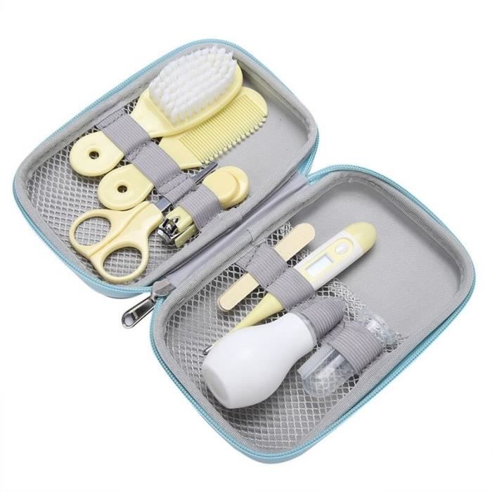 Kit de soins de santé Portable pour bébé, Kit de toilettage pour nouveau-né, coupe-ongles, ciseaux, brosse à cheveux, [BE66B13]