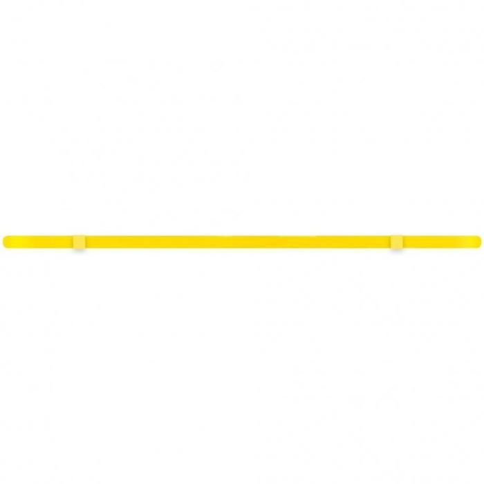 Bande de résistance élastique pour renforcer vos muscles - 2080 x 4,5 x 6,4mm - jaune 2,5-25LBS