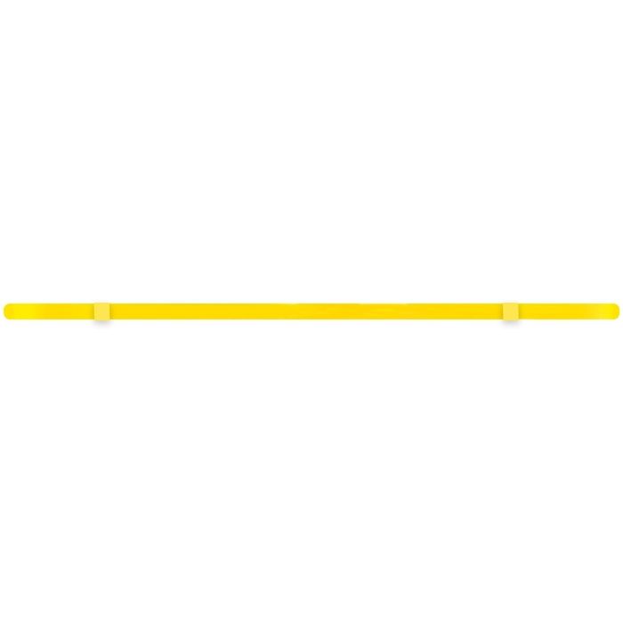 Bande de résistance élastique pour renforcer vos muscles - 2080 x 4,5 x 6,4mm - jaune 2,5-25LBS