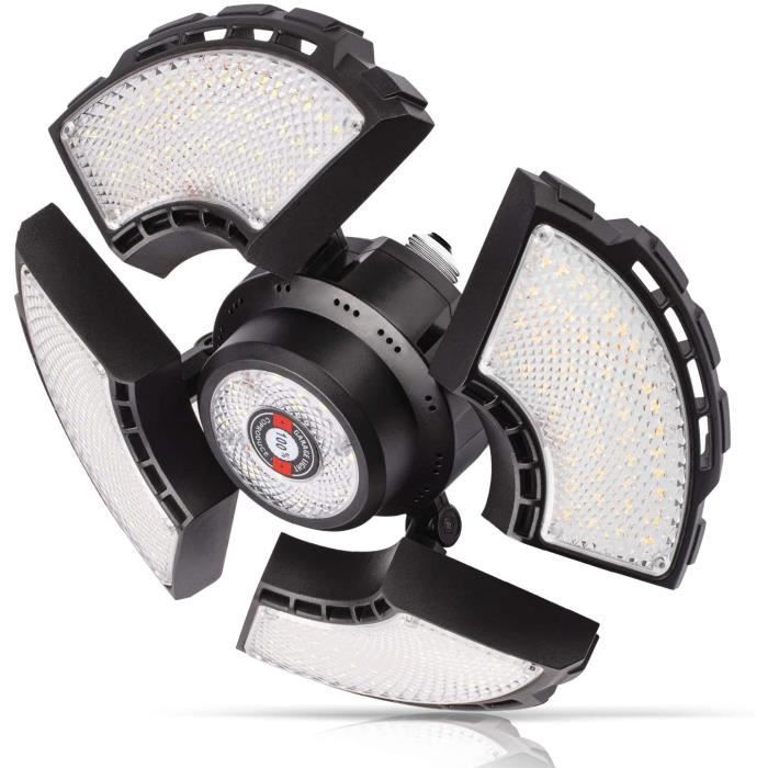 PLAFONNIER Lampe Atelier 18500 Lm Plafonnier Led E27 Lampe Led Garage 140W Neon Led Garage 6500K Lampe D'Atelier à 4 Pann58