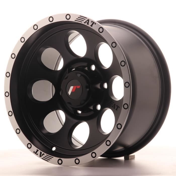 1 jante alu Japan Racing JRX4 16x9 ET0 6x139.7 MBlack+Lip avec bague 110,1