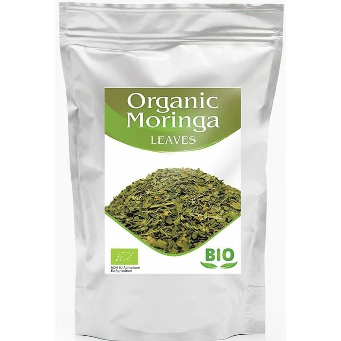 Moringa, BIO Moringa, Feuilles, Tisane de Moringa Bio, Infusion Moringa oleifera 500G