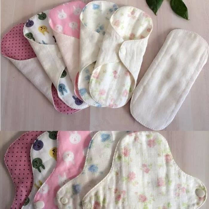 4Pcs-lot protégé-slip ultra mince en tissu lavable réutilisable menstruel G0825