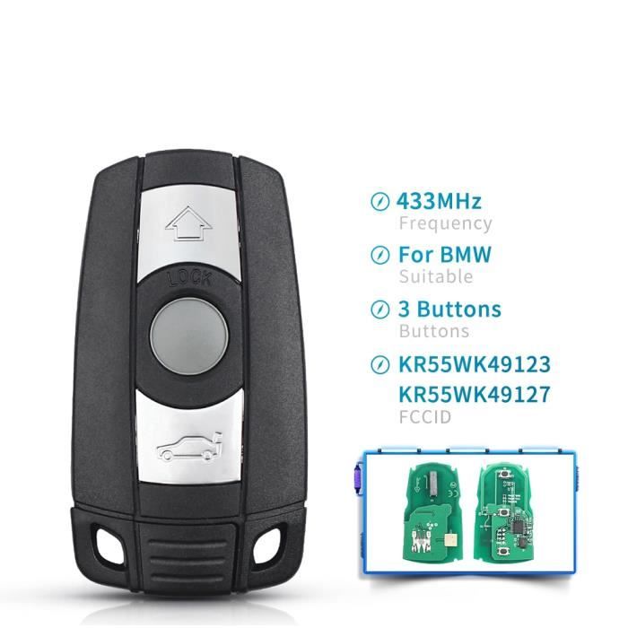Taille -433mHz clé télécommande intelligente, 315-868Mhz, transpondeur PCF7945, pour voiture BMW série 1-3-5-7, CAS3 X5 X6 Z4