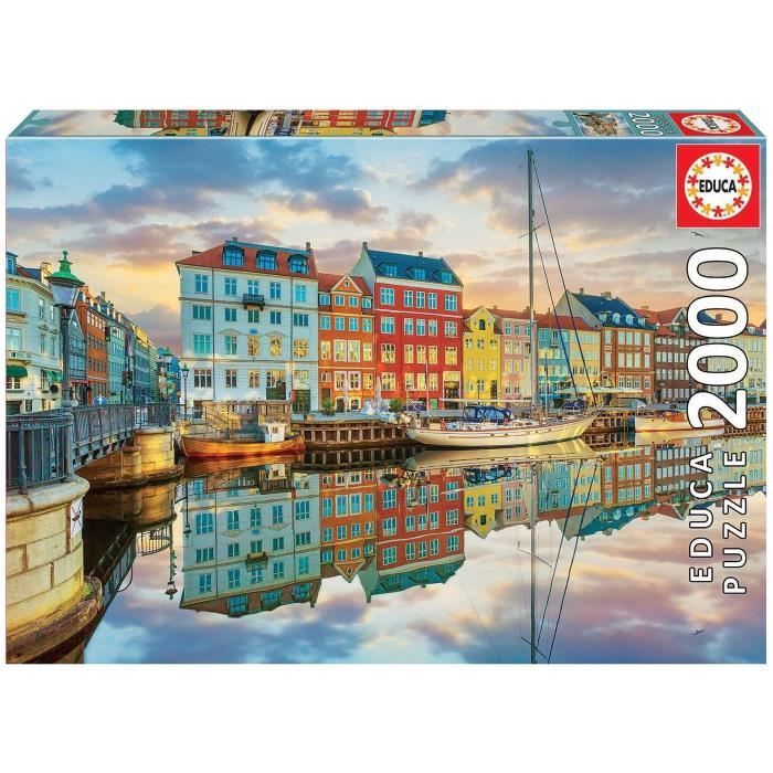 EDUCA - Puzzle - 2000 Port de Copenhague