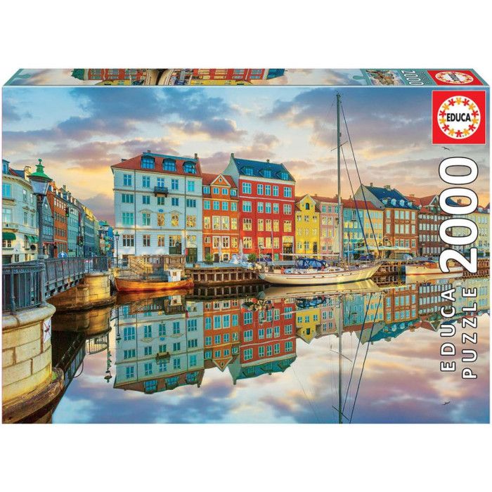 Nathan puzzle 1500 pièces - Coucher de soleil sur Santorin - Puzzle 1500 pièces