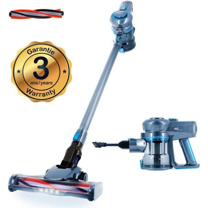 EZIclean cyclomax Air – Aspirateur balai 2 en 1 – 120W – 35 min d'autonomie – 800mL