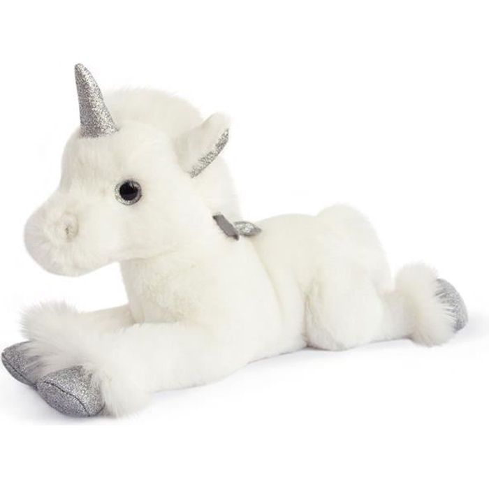 Peluche Girls & Glitter : Licorne argent 35 cm aille Unique Coloris Unique